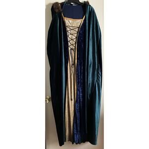 Game Of Thrones GOT Renaissance Medieval Queen Viking Dress Robe Costume Cosplay